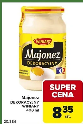 Majonez dekoracyjny promocja w Carrefour Express