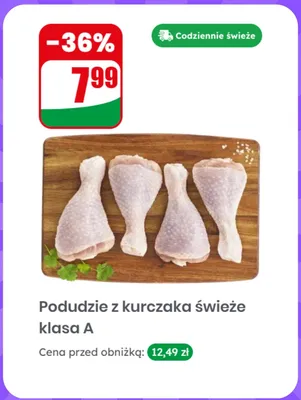 Podudzie z kurczaka świeże klasa A promocja w Dino
