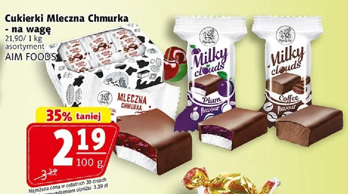 Cukierki Mleczna Chmurka na wagę promocja w Prim Market