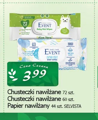 Chusteczki nawilżane Event 60 szt. promocja w CEZAR Delikatesy