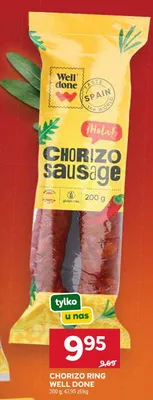 Kiełbasa Chorizo Well Done promocja w Stokrotka