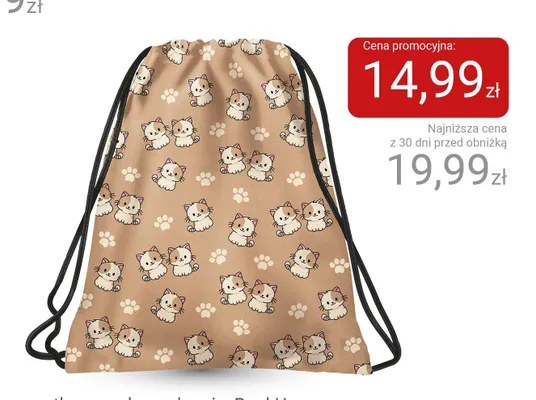 Worek na obuwie BackUp promocja w Smyk