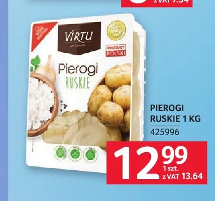 Pierogi ruskie Virtu promocja w Selgros