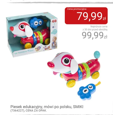 Piesek edukacyjny mówi po polsku Smiki promocja w Smyk