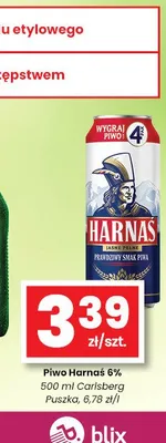 Piwo Harnaś 6% promocja w emma MARKET
