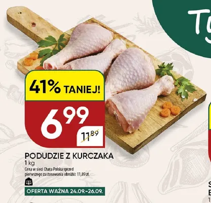 Podudzie z kurczaka promocja w Chata Polska