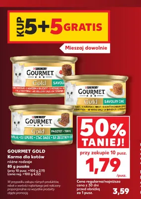 Karma dla kotów Gourmet Gold promocja w Kaufland