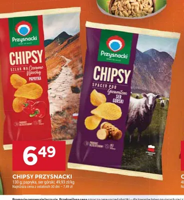 Chipsy Przysnacki Spacer pod Giewontem Ser Górski promocja w Stokrotka