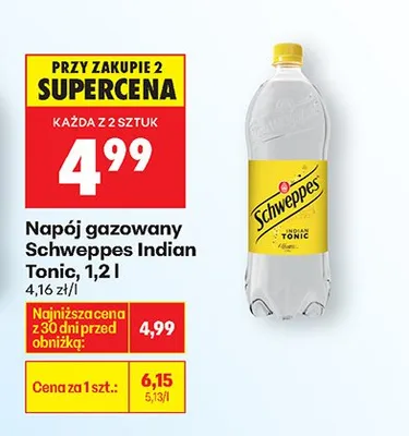 Napój gazowany Indian Tonic promocja w Biedronka