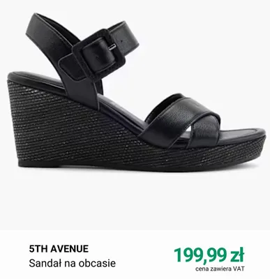 Sandał na obcasie 5th Avenue promocja w Deichmann