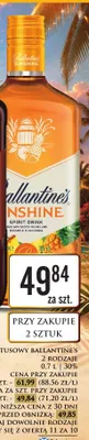 Napój spirytusowy Ballantine's Sunshine promocja w Dino