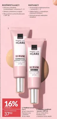 Matujący podkład-serum z SPF 30 promocja w AVON