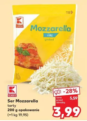 Ser mozzarella tarty promocja w Kaufland