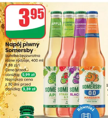 Napój piwny Somersby promocja w Dino