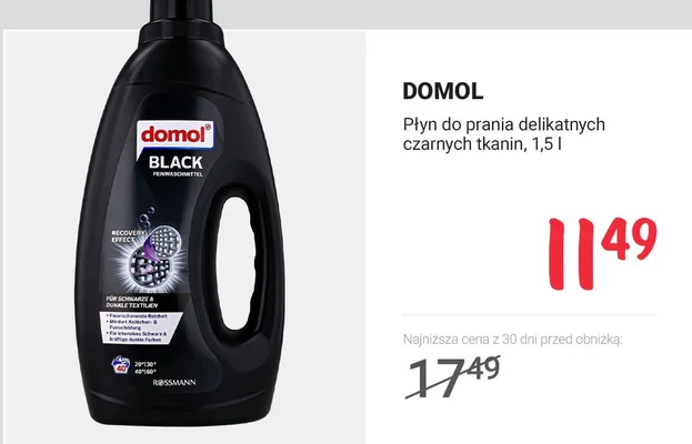 Płyn do prania delikatnych czarnych tkanin promocja w Rossmann