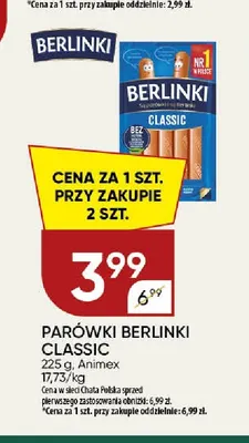 Parówki Berlinki Classic promocja w Chata Polska