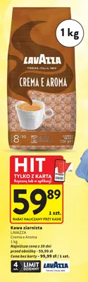Kawa ziarnista Crema e Aroma Lavazza promocja w Intermarche