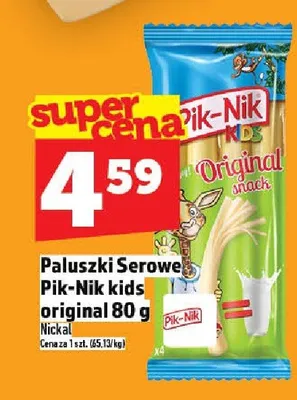 Paluszki serowe Pik-Nik Kids Original promocja w TOPAZ