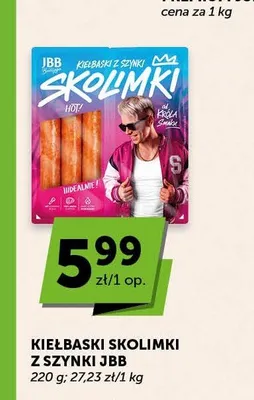 Kiełbaski Skolimki z szynki JBB promocja w Euro Sklep