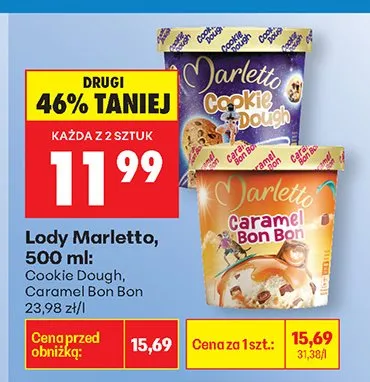 Lody Cookie Dough promocja w Biedronka