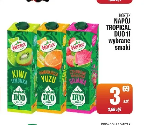 Napój Tropical Duo Hortex promocja w Tomi Markt