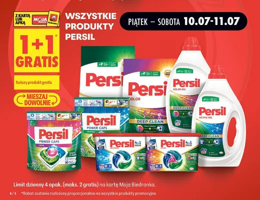 Żel do prania Persil Color Active Gel promocja w Biedronka