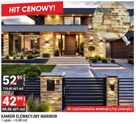 Kamień elewacyjny Maribor promocja w Merkury Market