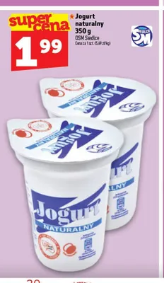 Jogurt naturalny OSM Siedlce promocja w TOPAZ