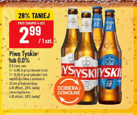 Piwo Tyskie Gronie promocja w POLOmarket