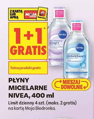 Płyn micelarny odświeżający NIVEA promocja w Biedronka