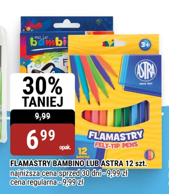 Flamastry Astra 12 szt. promocja w bi1