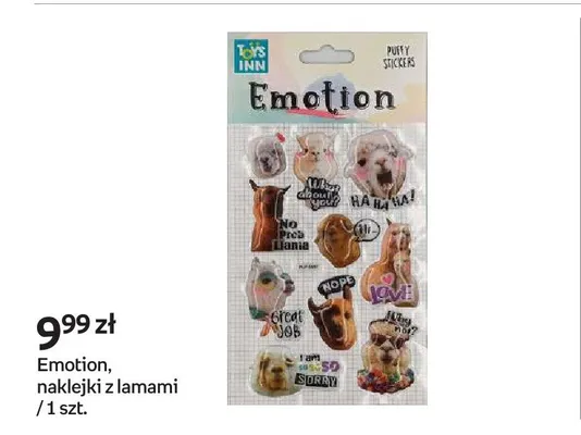 Naklejki z lamami Toys Inn Emotion promocja w Empik