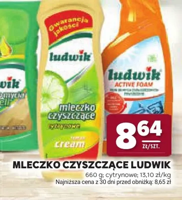 Mleczko czyszczące cytrynowe Ludwik promocja w Stokrotka