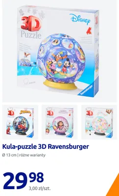 Kula-puzzle 3D Ravensburger Squishmallows promocja w Action