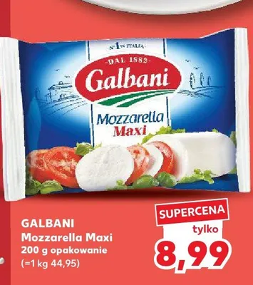 Mozzarella Maxi Galbani promocja w Kaufland