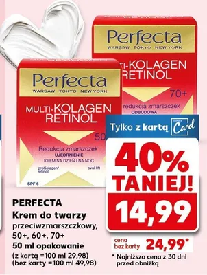 Krem do twarzy przeciwzmarszczkowy, 50+, 60+, 70+ promocja w Kaufland