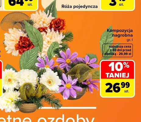 Kompozycja nagrobna gr. I promocja w Carrefour
