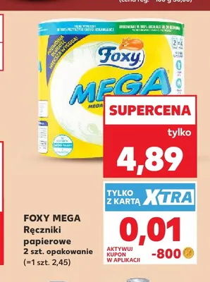 Ręczniki papierowe Foxy Mega promocja w Kaufland