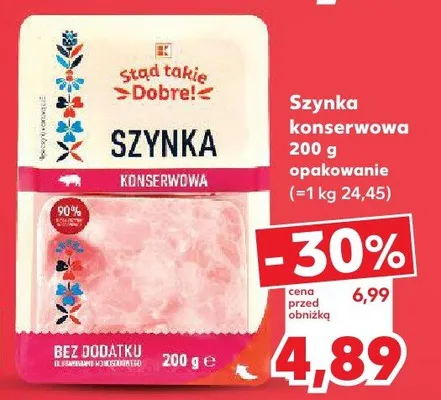 Szynka konserwowa Nasze pyszności promocja w Kaufland