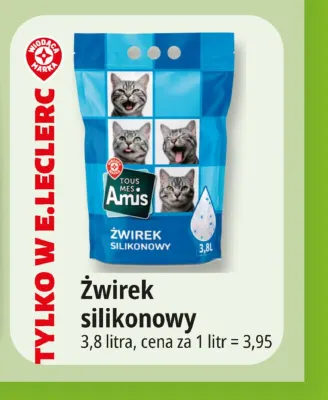 Żwirek silikonowy Tous Mes Amis promocja w Leclerc