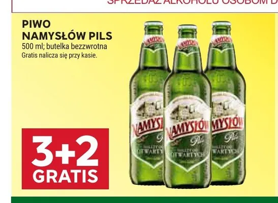 Piwo Namysłów Pils promocja w Stokrotka