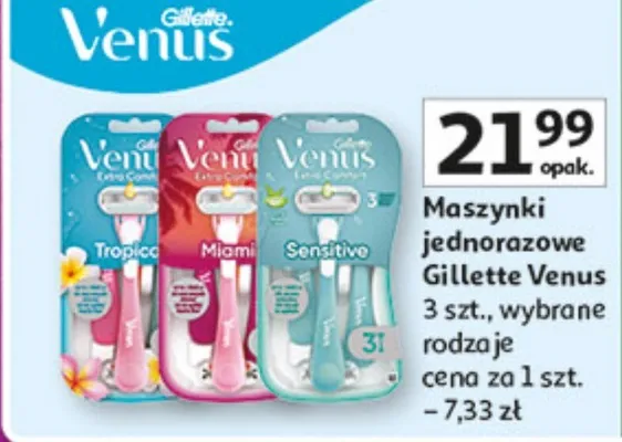 Maszynki jednorazowe Gillette promocja w Auchan