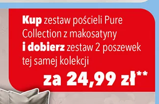 Zestaw 2 poszewek Pure Collection promocja w Biedronka