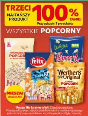 Popcorny różne rodzaje promocja w Kaufland
