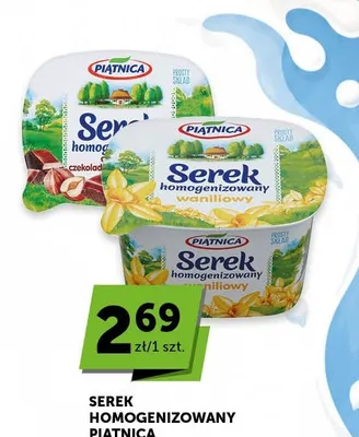 Serek homogenizowany Piątnica waniliowy promocja w ABC