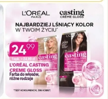 Farba do włosów L'Oréal Casting Creme Gloss promocja w Drogerie Koliber