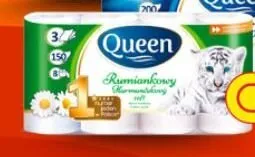 Papier toaletowy Queen Rumiankowy promocja w Biedronka