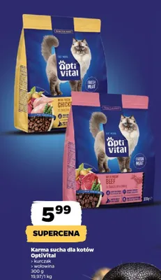 Karma sucha dla kotów kurczak promocja w Netto