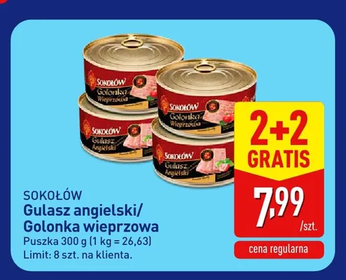 Gulasz angielski Sokołów promocja w Aldi