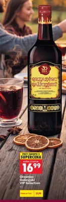 Wino czerwone Grzaniec Galicyjski VIP Selection promocja w Biedronka